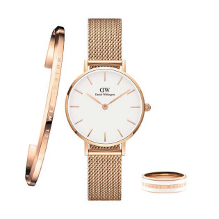       Daniel Wellington Classic bracelet satin white offert et bague   