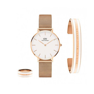    Daniel Wellington Classic bracelet satin white offert et bague